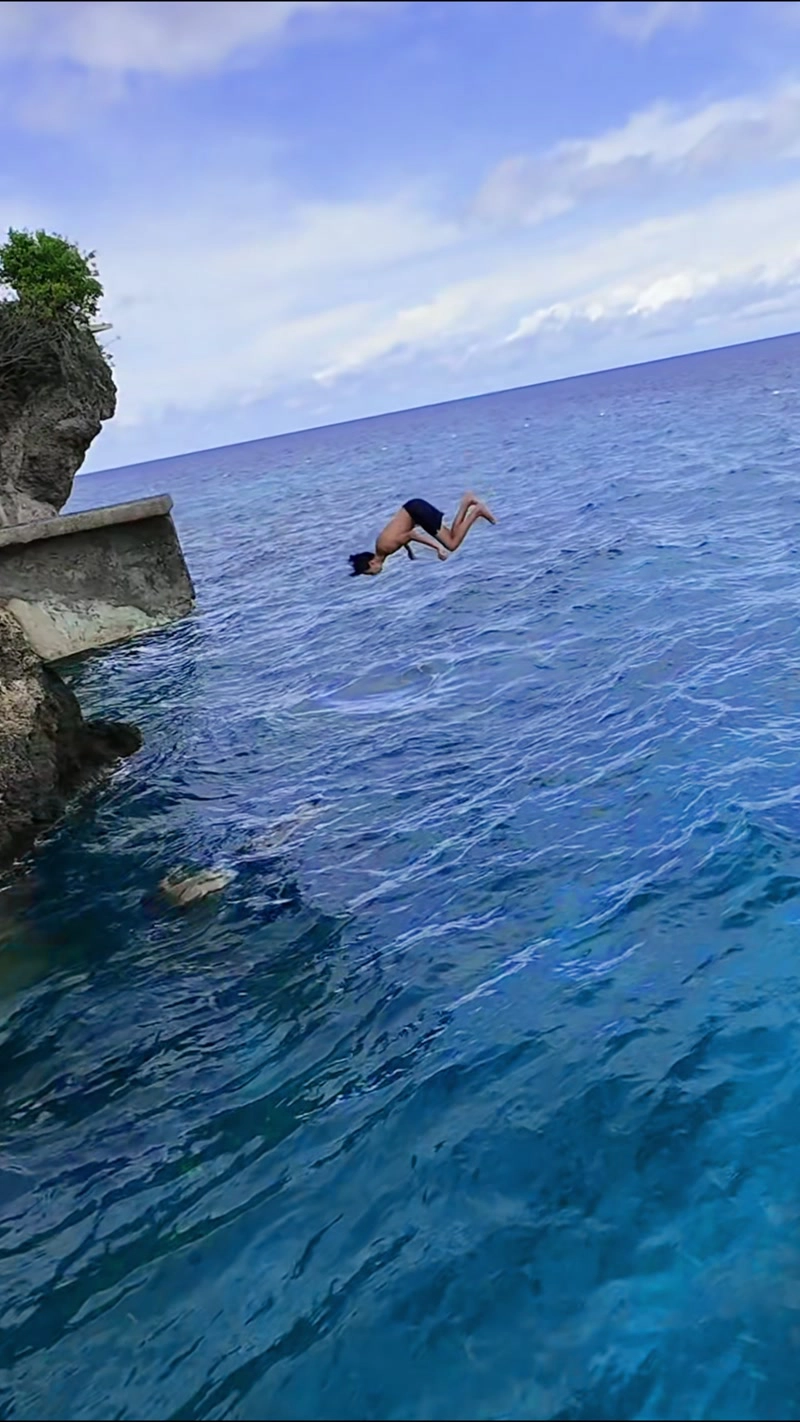 定格跃入海的瞬间